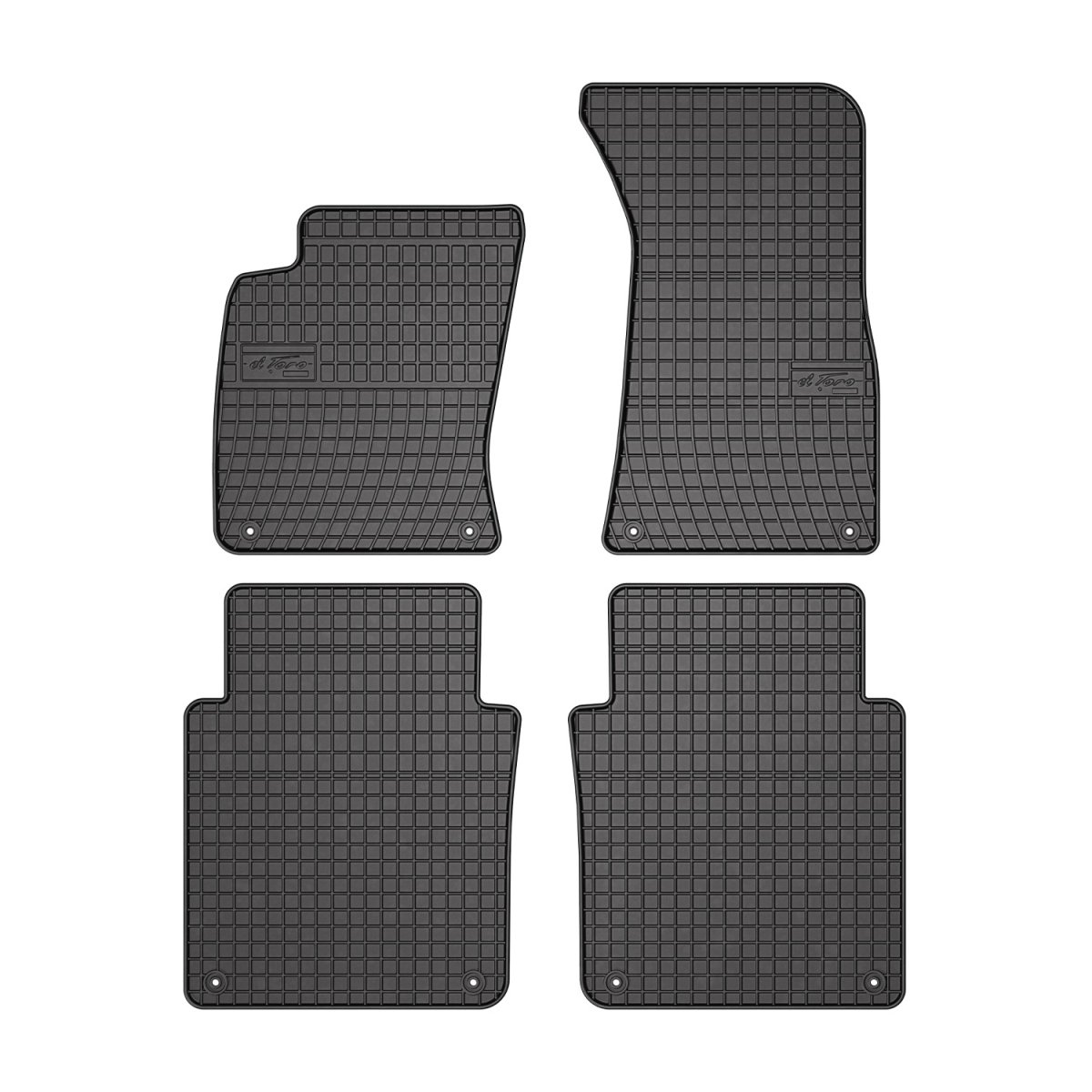 Audi A8 D3 Floor Mats - Omac - Standart - Black - '04-'10